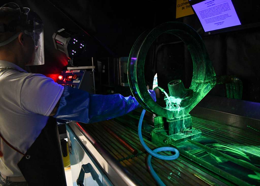 In-house aviation maintenance workshop with precision tooling